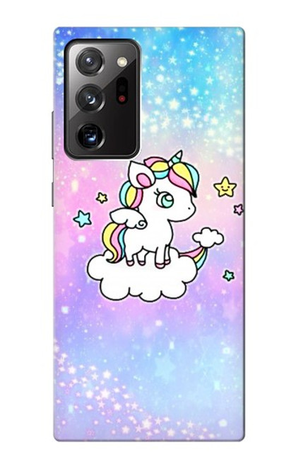 W3256 Cute Unicorn Cartoon Hard Case and Leather Flip Case For Samsung Galaxy Note 20 Ultra, Ultra 5G