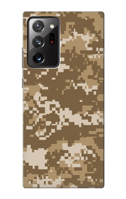 W3294 Army Desert Tan Coyote Camo Camouflage Hard Case and Leather Flip Case For Samsung Galaxy Note 20 Ultra, Ultra 5G