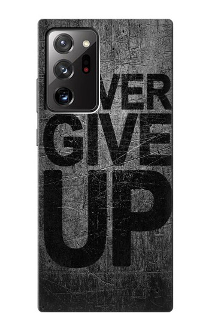 W3367 Never Give Up Hard Case and Leather Flip Case For Samsung Galaxy Note 20 Ultra, Ultra 5G