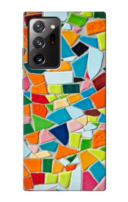 W3391 Abstract Art Mosaic Tiles Graphic Hard Case and Leather Flip Case For Samsung Galaxy Note 20 Ultra, Ultra 5G