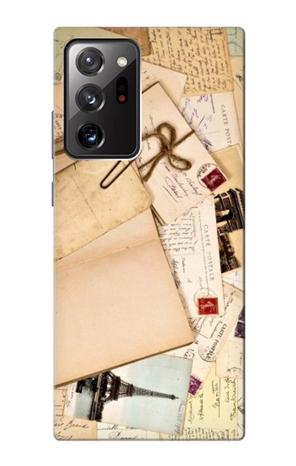 W3397 Postcards Memories Hard Case and Leather Flip Case For Samsung Galaxy Note 20 Ultra, Ultra 5G