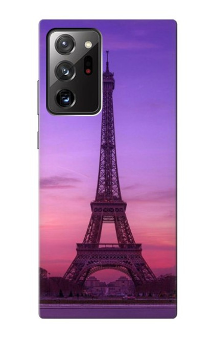 W3447 Eiffel Paris Sunset Hard Case and Leather Flip Case For Samsung Galaxy Note 20 Ultra, Ultra 5G