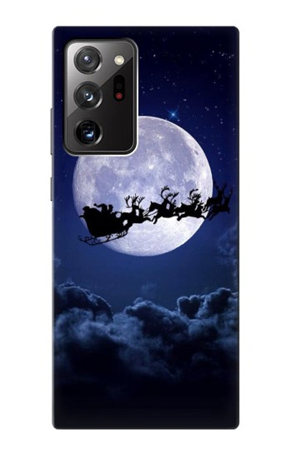 W3508 Xmas Santa Moon Hard Case and Leather Flip Case For Samsung Galaxy Note 20 Ultra, Ultra 5G