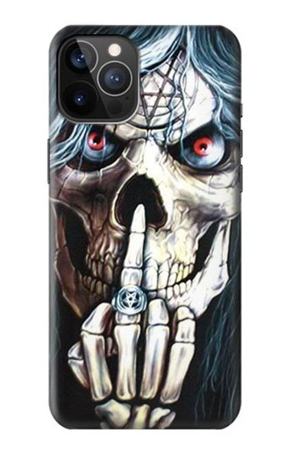 W0222 Skull Pentagram Hard Case and Leather Flip Case For iPhone 12, iPhone 12 Pro