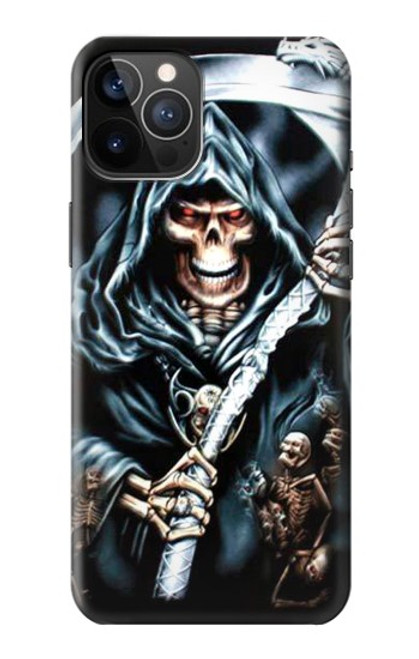 W0295 Grim Reaper Hard Case and Leather Flip Case For iPhone 12, iPhone 12 Pro