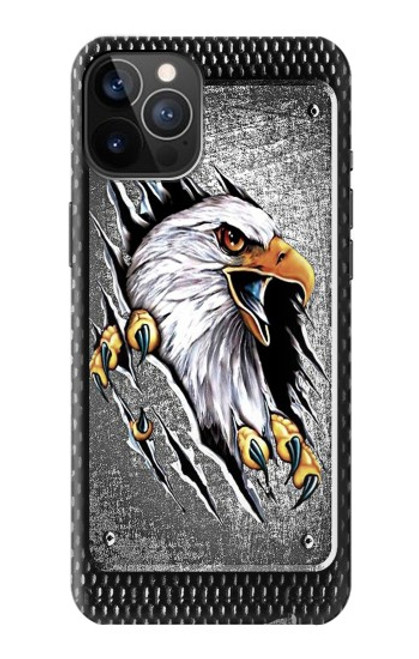 W0855 Eagle Metal Hard Case and Leather Flip Case For iPhone 12, iPhone 12 Pro