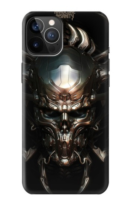 W1027 Hardcore Metal Skull Hard Case and Leather Flip Case For iPhone 12, iPhone 12 Pro