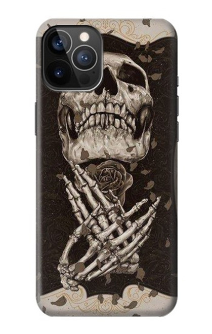 W1676 Skull Rose Hard Case and Leather Flip Case For iPhone 12, iPhone 12 Pro