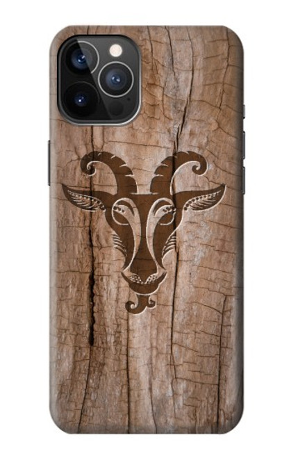 W2183 Goat Wood Graphic Printed Hard Case and Leather Flip Case For iPhone 12, iPhone 12 Pro