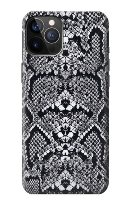 W2855 White Rattle Snake Skin Graphic Printed Hard Case and Leather Flip Case For iPhone 12, iPhone 12 Pro