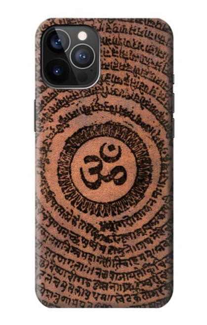 W2874 Om Symbol Tattoo Hard Case and Leather Flip Case For iPhone 12, iPhone 12 Pro