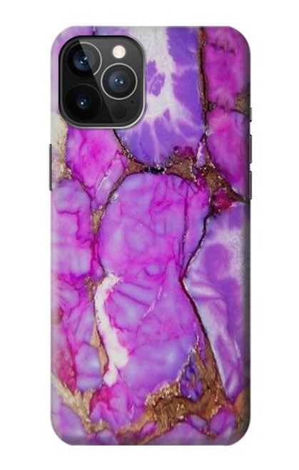 W2907 Purple Turquoise Stone Hard Case and Leather Flip Case For iPhone 12, iPhone 12 Pro