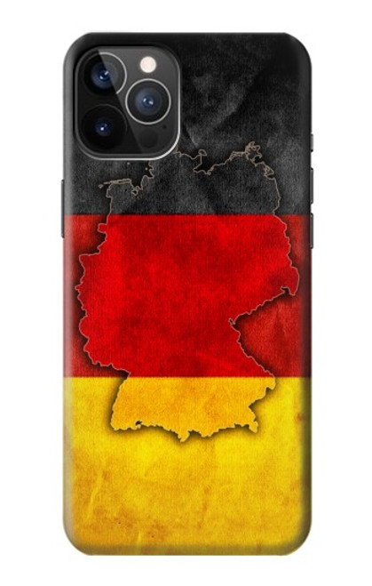 W2935 Germany Flag Map Hard Case and Leather Flip Case For iPhone 12, iPhone 12 Pro