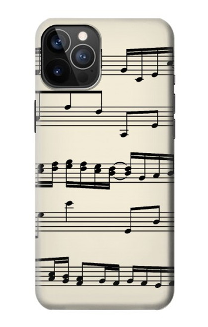 W3082 Music Sheet Hard Case and Leather Flip Case For iPhone 12, iPhone 12 Pro