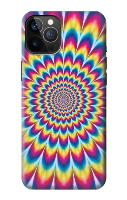 W3162 Colorful Psychedelic Hard Case and Leather Flip Case For iPhone 12, iPhone 12 Pro