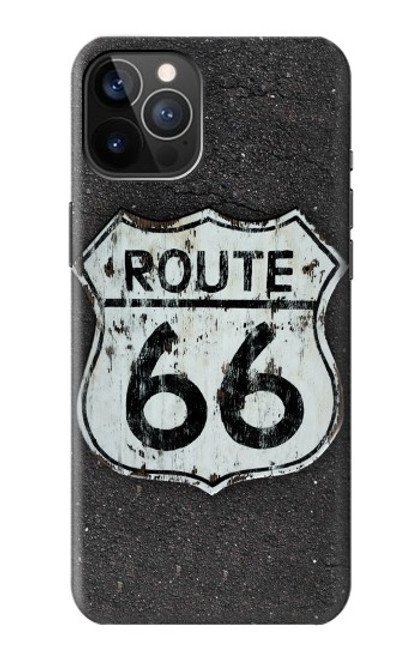 W3207 Route 66 Sign Hard Case and Leather Flip Case For iPhone 12, iPhone 12 Pro