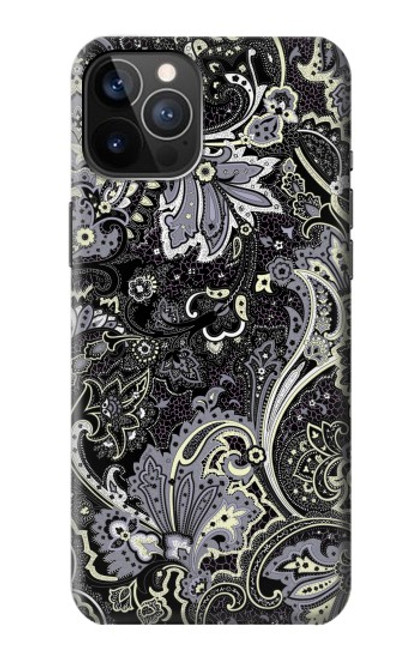 W3251 Batik Flower Pattern Hard Case and Leather Flip Case For iPhone 12, iPhone 12 Pro