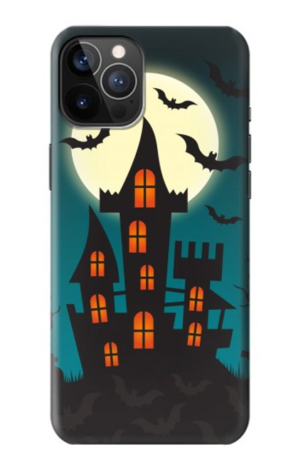 W3268 Halloween Festival Castle Hard Case and Leather Flip Case For iPhone 12, iPhone 12 Pro