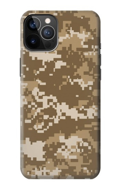 W3294 Army Desert Tan Coyote Camo Camouflage Hard Case and Leather Flip Case For iPhone 12, iPhone 12 Pro