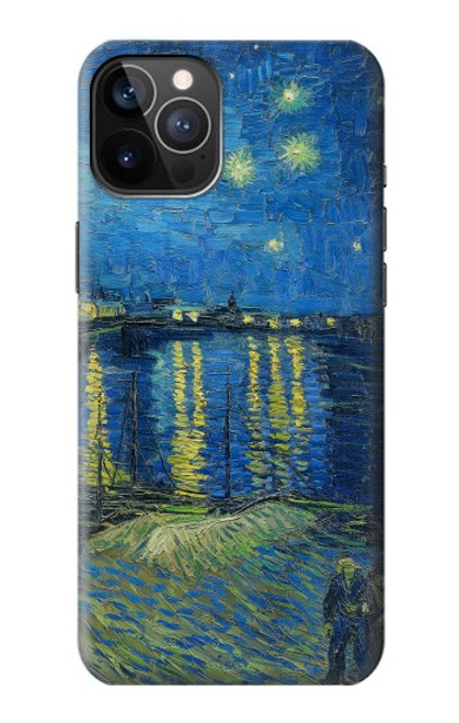 W3336 Van Gogh Starry Night Over the Rhone Hard Case and Leather Flip Case For iPhone 12, iPhone 12 Pro