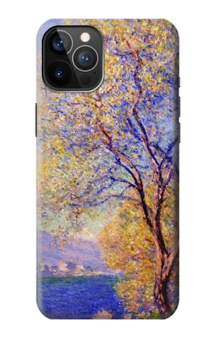 W3339 Claude Monet Antibes Seen from the Salis Gardens Hard Case and Leather Flip Case For iPhone 12, iPhone 12 Pro