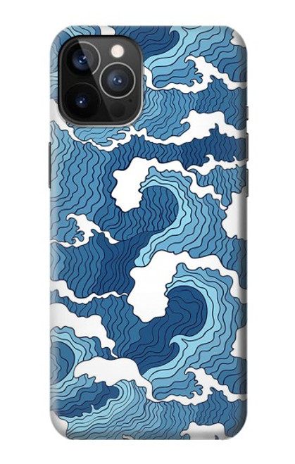 W3751 Wave Pattern Hard Case and Leather Flip Case For iPhone 12, iPhone 12 Pro