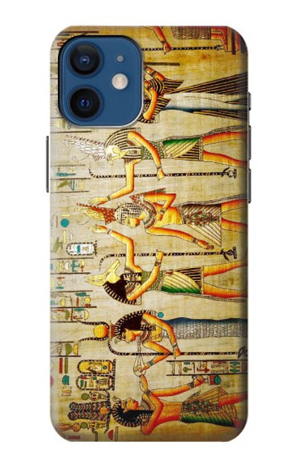 W0272 Egypt Wall Art Hard Case and Leather Flip Case For iPhone 12 mini