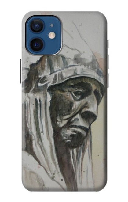 W0792 Indian Chief Hard Case and Leather Flip Case For iPhone 12 mini