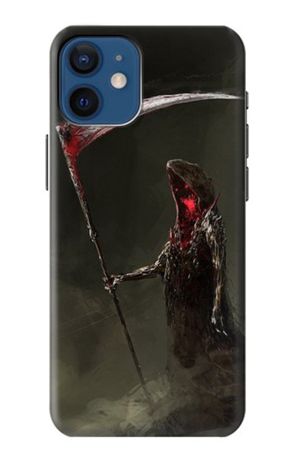 W1319 Grim Reaper Death Scythe Hard Case and Leather Flip Case For iPhone 12 mini