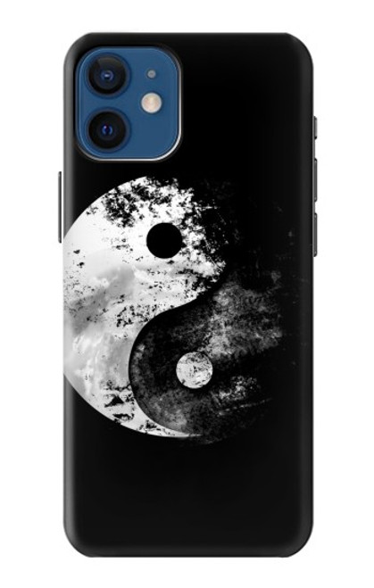 W1372 Moon Yin-Yang Hard Case and Leather Flip Case For iPhone 12 mini