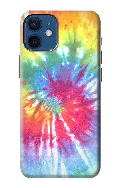 W1697 Tie Dye Colorful Graphic Printed Hard Case and Leather Flip Case For iPhone 12 mini