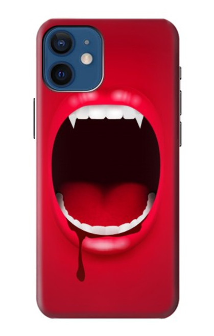 W2103 Vampire Mouth Hard Case and Leather Flip Case For iPhone 12 mini