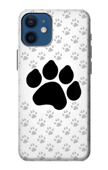 W2355 Paw Foot Print Hard Case and Leather Flip Case For iPhone 12 mini