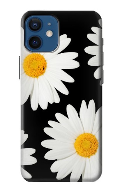 W2477 Daisy flower Hard Case and Leather Flip Case For iPhone 12 mini