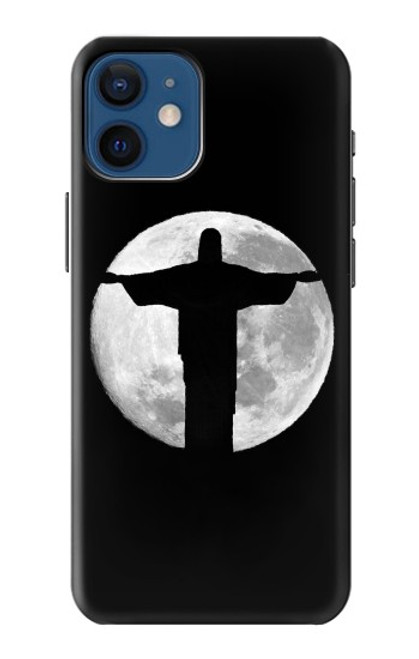 W2511 Jesus Statue Christ Rio de Janeiro Hard Case and Leather Flip Case For iPhone 12 mini