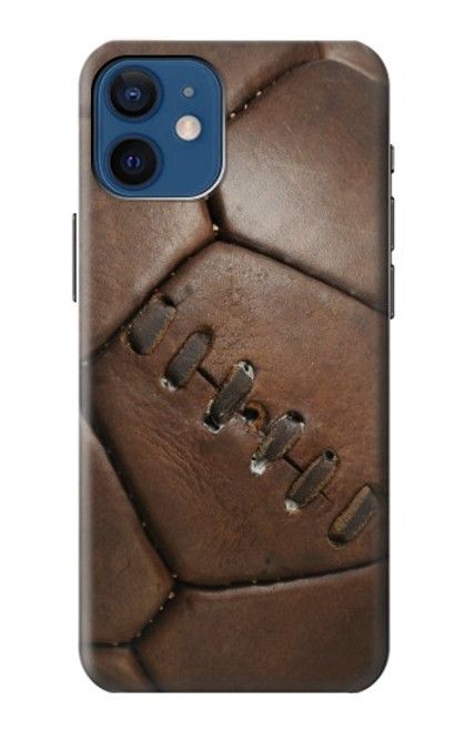 W2661 Leather Soccer Football Graphic Hard Case and Leather Flip Case For iPhone 12 mini