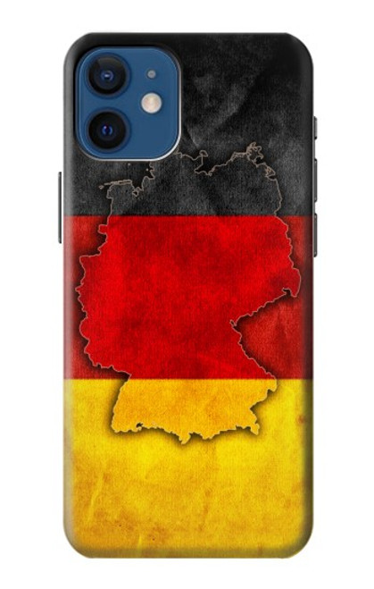 W2935 Germany Flag Map Hard Case and Leather Flip Case For iPhone 12 mini