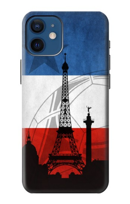 W2980 France Football Soccer Hard Case and Leather Flip Case For iPhone 12 mini