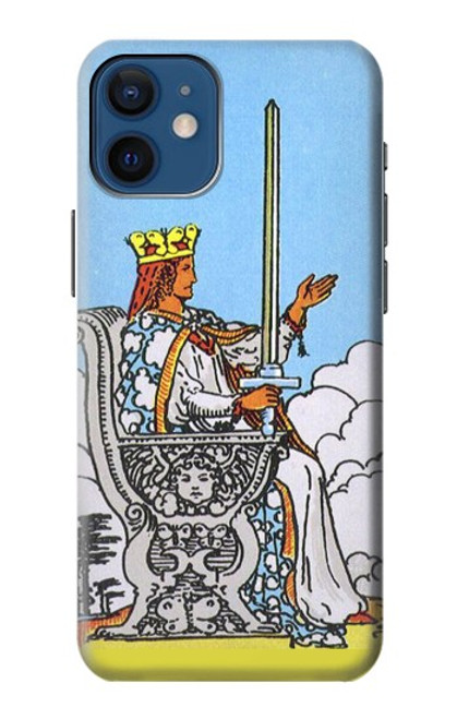 W3068 Tarot Card Queen of Swords Hard Case and Leather Flip Case For iPhone 12 mini