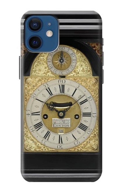 W3144 Antique Bracket Clock Hard Case and Leather Flip Case For iPhone 12 mini