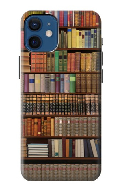 W3154 Bookshelf Hard Case and Leather Flip Case For iPhone 12 mini