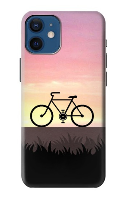 W3252 Bicycle Sunset Hard Case and Leather Flip Case For iPhone 12 mini