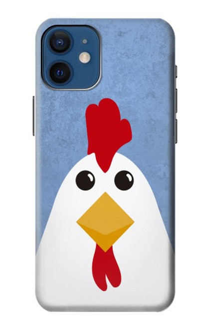 W3254 Chicken Cartoon Hard Case and Leather Flip Case For iPhone 12 mini