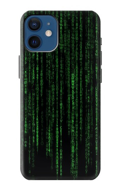 W3668 Binary Code Hard Case and Leather Flip Case For iPhone 12 mini