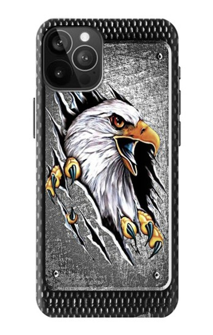 W0855 Eagle Metal Hard Case and Leather Flip Case For iPhone 12 Pro Max