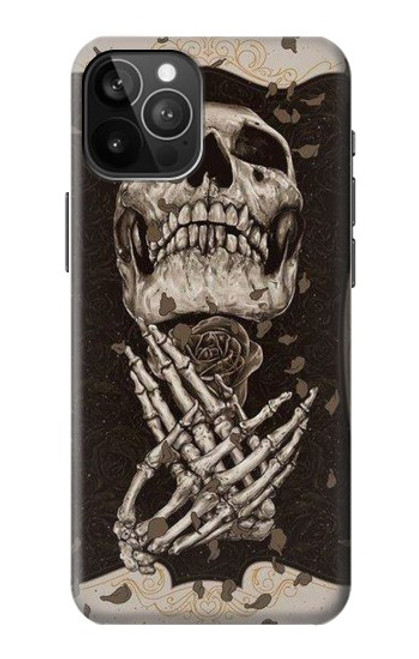 W1676 Skull Rose Hard Case and Leather Flip Case For iPhone 12 Pro Max