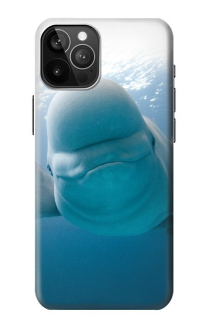 W1801 Beluga Whale Smile Whale Hard Case and Leather Flip Case For iPhone 12 Pro Max