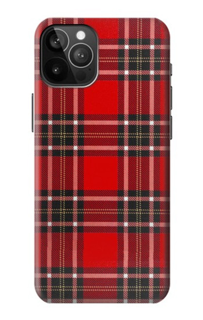 W2374 Tartan Red Pattern Hard Case and Leather Flip Case For iPhone 12 Pro Max