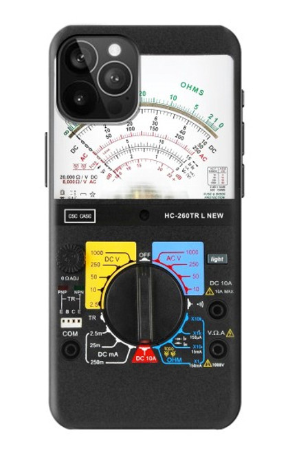 W2660 Analog Multimeter Graphic Printed Hard Case and Leather Flip Case For iPhone 12 Pro Max