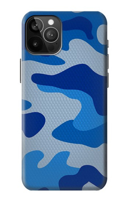 W2958 Army Blue Camo Camouflage Hard Case and Leather Flip Case For iPhone 12 Pro Max